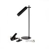 Lampka biurkowa V-TAC 4w1 37cm kinkiet klips latarka 3W LED czarna VT-7413 4000K 300lm